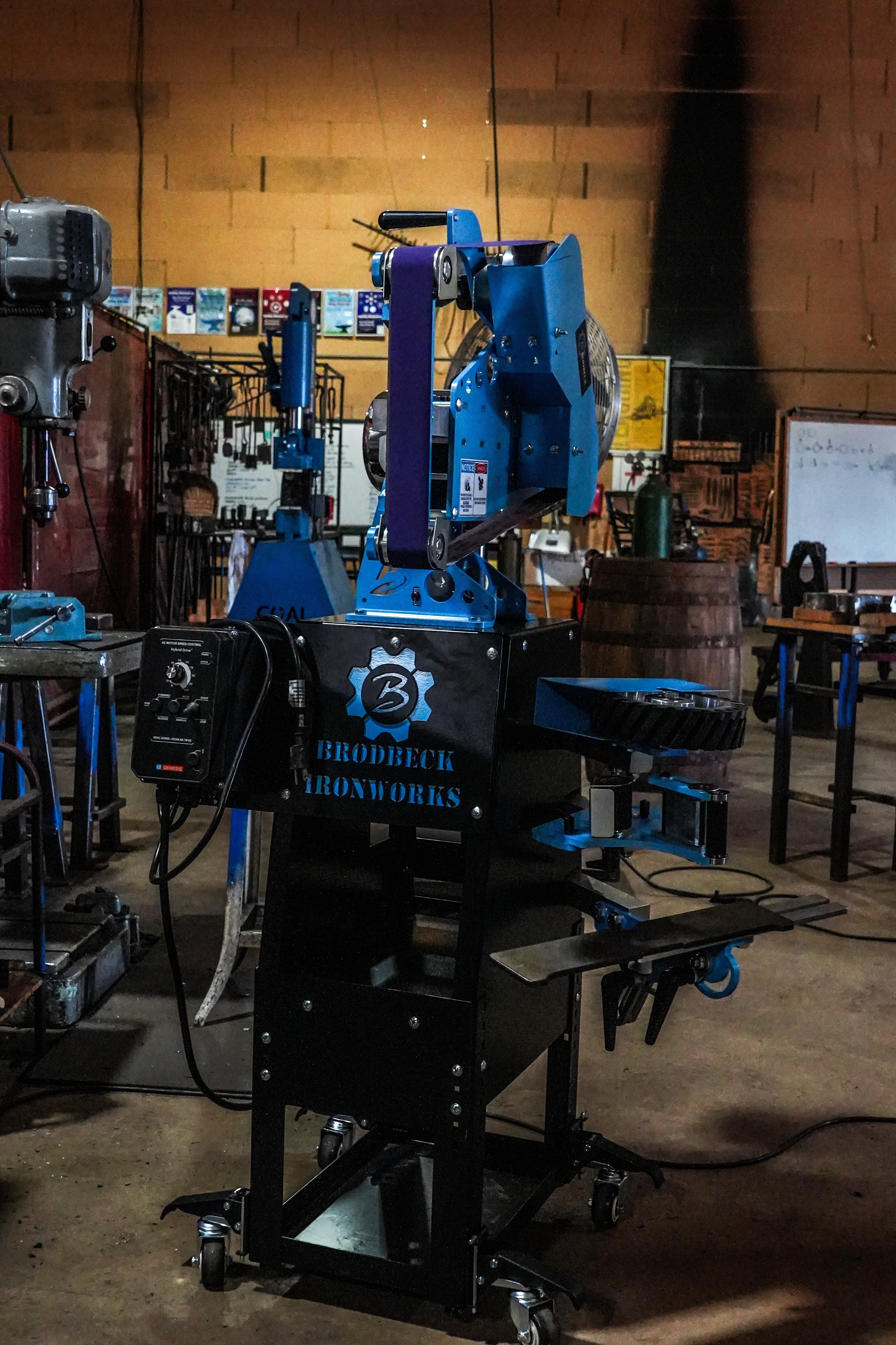 Brodbeck Ironworks | Quality 2 x 72 Grinders and Attachments